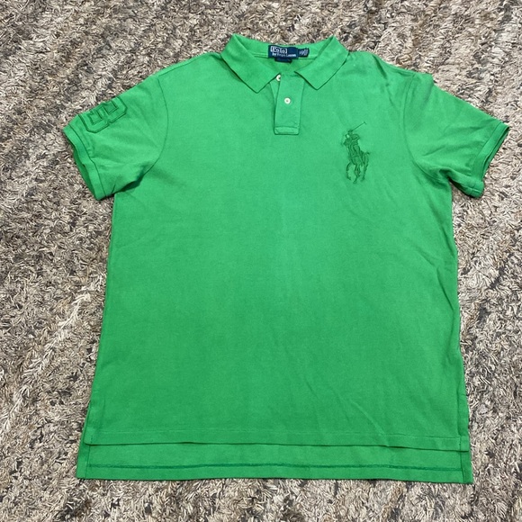 Polo by Ralph Lauren Green Classic Polo Shirt sz. XL - Picture 3 of 10